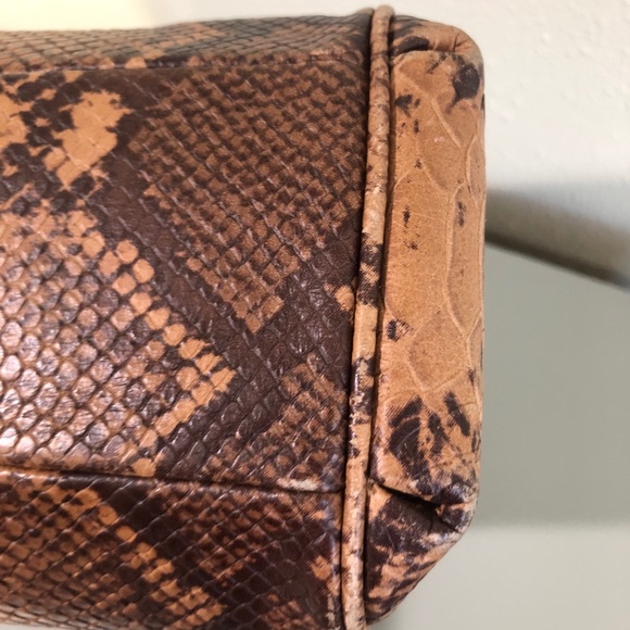 Coach Brown and Black Snakeskin Bag - Picture 12 of 14